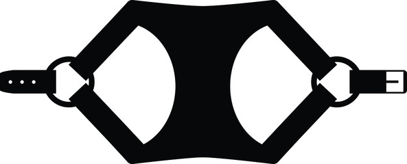 harness collar icon, Vector illustration