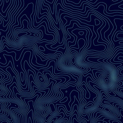 Topographic map lines background. Abstract vector illustration.