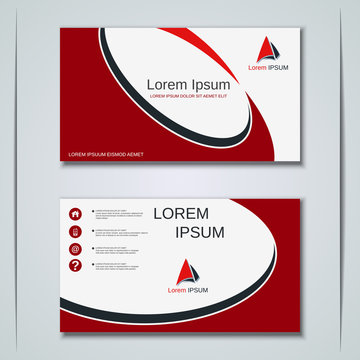 Modern Business Visiting Card Vector Design Template