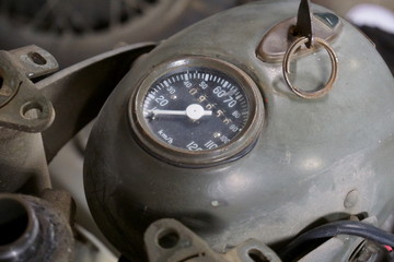 German military Vintage Motorcycle Hercules k 125 V1 Tachometer