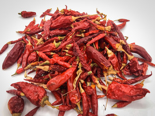 Hot red chili peppers