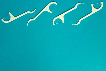  dental floss and oral hygiene, dentistry orthodontics and medicine, place for text, teeth health