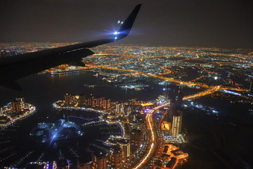 Night view of Doha City