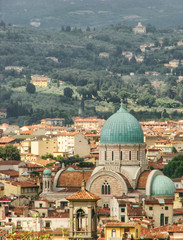 Fototapeta na wymiar Great Synagogue of Florence - Italy