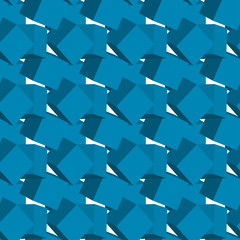 An abstract seamless 3d blue block pattern background.