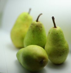 still life green pears