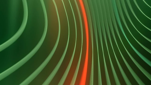 3d render abstract background with orange motion glowing lines loop animation HD