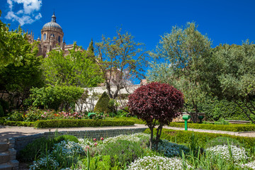 View of the Huerto de Calisto y Melibea a beautiful garden located in the old town and the...