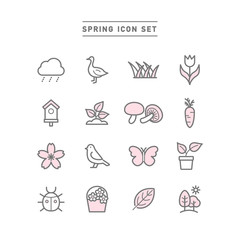 SPRING ICON SET