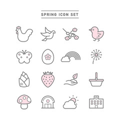 SPRING ICON SET