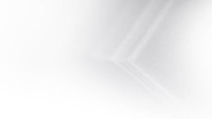 Stack of office paper, on a white background. Concept, minimalism