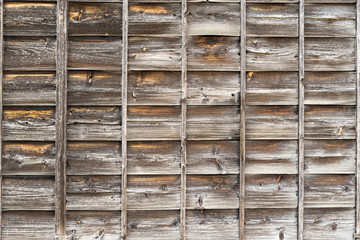 Old wooden wall in Japan