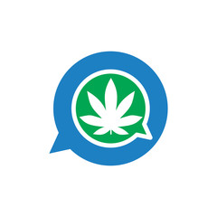marijuana Talk Logo vector template
