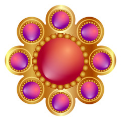 Isolated beatiful abstract flower