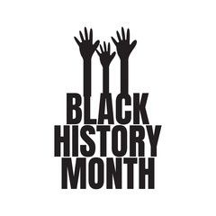 Black History Month Celebration Vector Template Design Illustration