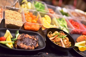 thai street food in the maket