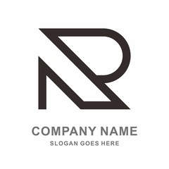 Monogram Letter R Business Company Vector Logo Design