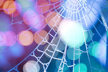 Abstract artistic background with bokeh lights