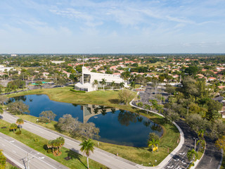 Fototapeta na wymiar Florida Aerial Photography Drone