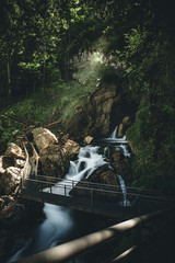 Gollinger Waterfall in Austria during Spring