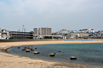 View of the footbridge from Okura coast park
