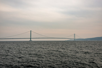 View of Akashi Kaikyo Bridge from Okura coast