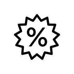 Percentage icon trendy