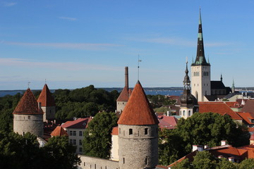 Fototapeta premium Postcard of Tallinn