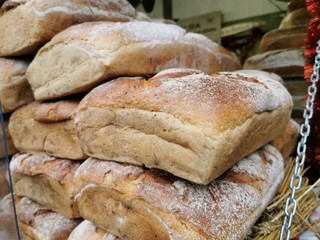 Yeast-free bread, great design for any purposes. Farming, agriculture. Organic nutrition. Natural...