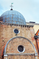 Fototapeta na wymiar ancient catholic cathedral in Venice