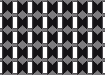 Seamless geometric pattern design illustration. Background texture. In grey, black, white colors.
