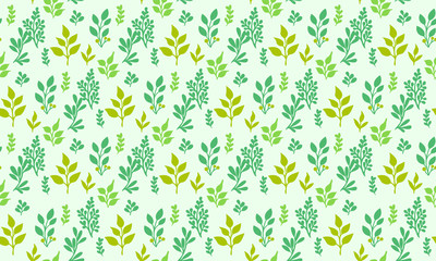 Elegant floral pattern background for spring, with leaf and flower beautiful design.