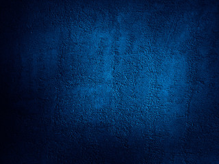 Abstract blue background. Dark blue grunge background. Rough grainy concrete wall surface texture. Deep blue concrete backdrop. © Наталья Босяк