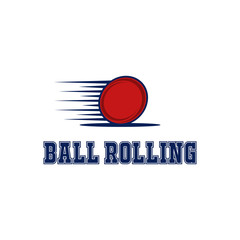 Rolling Ball Speed Abstract Creative Illustration Icon Logo Design Template Element Vector