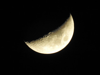 Naklejka premium African moon in the sky.Tanzania.