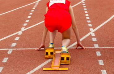 Sports meeting, the athlete sprint start