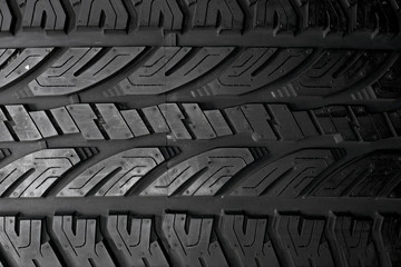 Car tire background, Tyre texture closeup background.