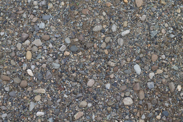 the old asphalt road with gray color.