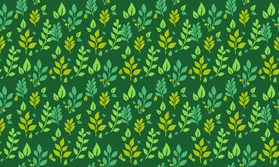 Spring wallpaper design with leaf and flower elegant pattern background.