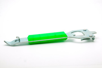 Bottle opener on a white background,selective focus