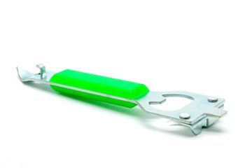 Bottle opener on a white background,selective focus