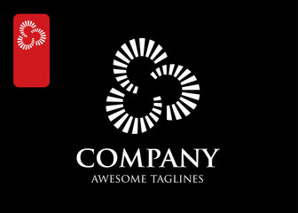 Motion Speed Line Logo Design Template,fast media technology logo