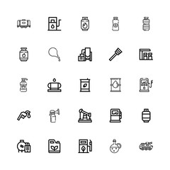 Editable 25 pump icons for web and mobile