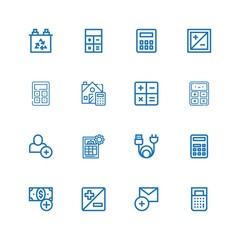 Editable 16 plus icons for web and mobile