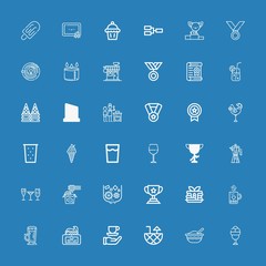 Editable 36 cup icons for web and mobile