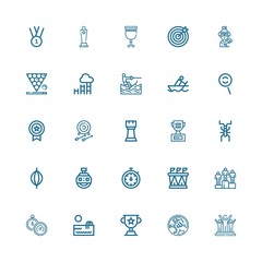 Editable 25 competition icons for web and mobile