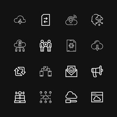 Editable 16 sync icons for web and mobile