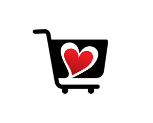 Shop Love Logo Template, Icon, Symbol