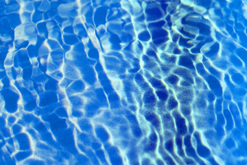 Fototapeta na wymiar Macro photo of beautiful blue water