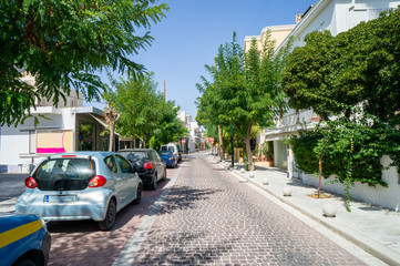 Pavement in the street of Kos town
